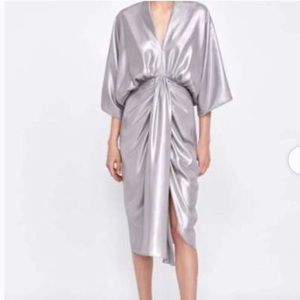 Zara Silver Dress Size S